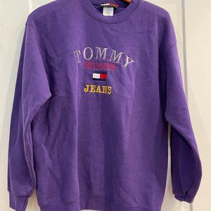 Tommy Hilfiger Purple Sweatshirt - Size Adult Large